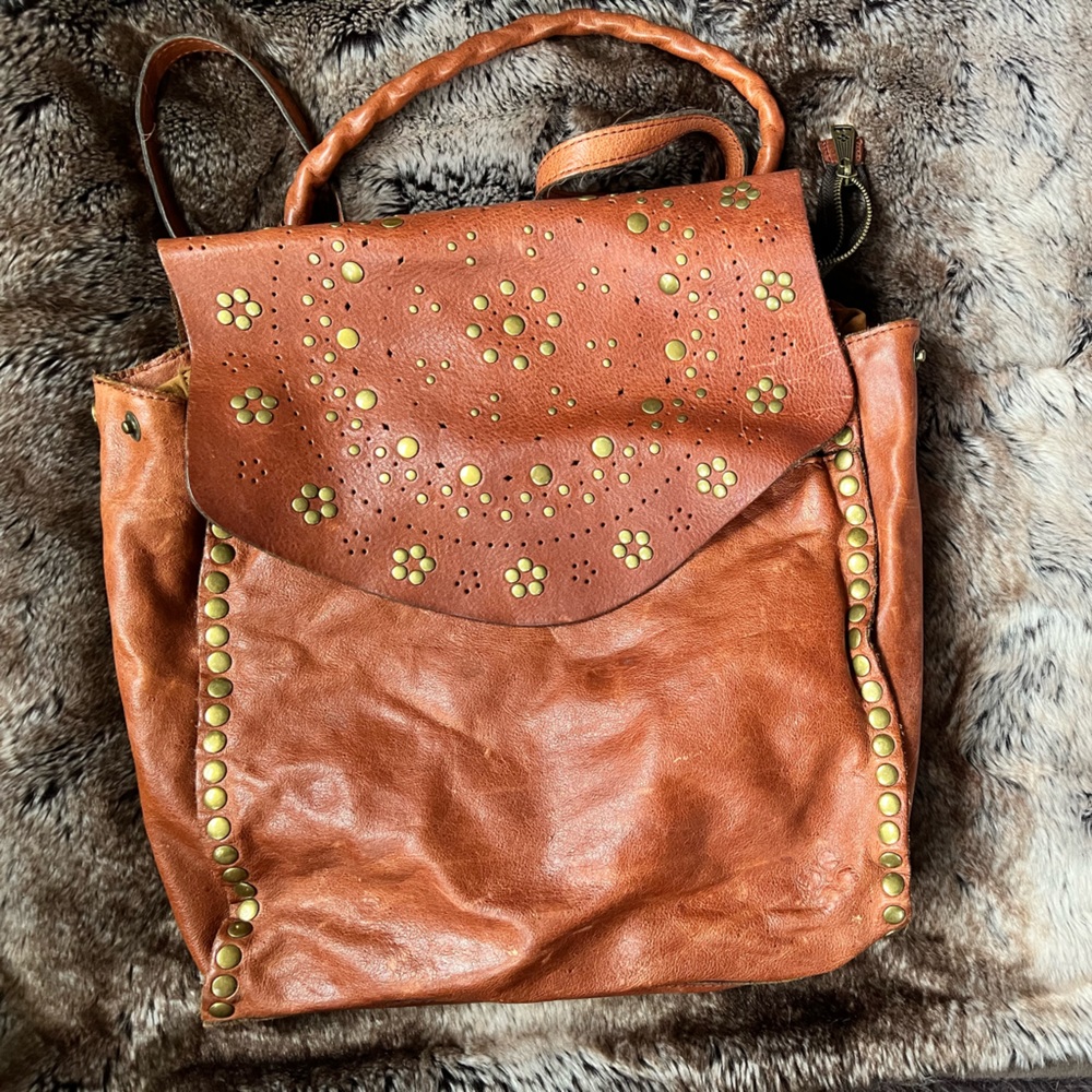 Patricia nash leather backpack